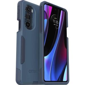 OtterBox Motorola Edge+ Commuter Series Case – Rock Skip Way, Slim & Tough, Pocket-Friendly, with Port Protection Blue