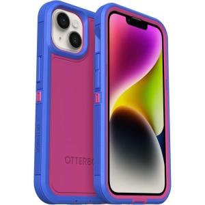 OtterBox iPhone 14 & iPhone 13 Defender Series XT Case – Black, screenless, Rugged, Snaps to MagSafe, Lanyard Attachment(Pink)