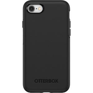 OtterBox iPhone SE 3rd/2nd Gen, iPhone 8/7 (not Compatible with Plus Sized Models) Symmetry Series Case – Black, Ultra-Sleek, Wireless Charging Compatible, Raised Edges Protect Camera & Screen