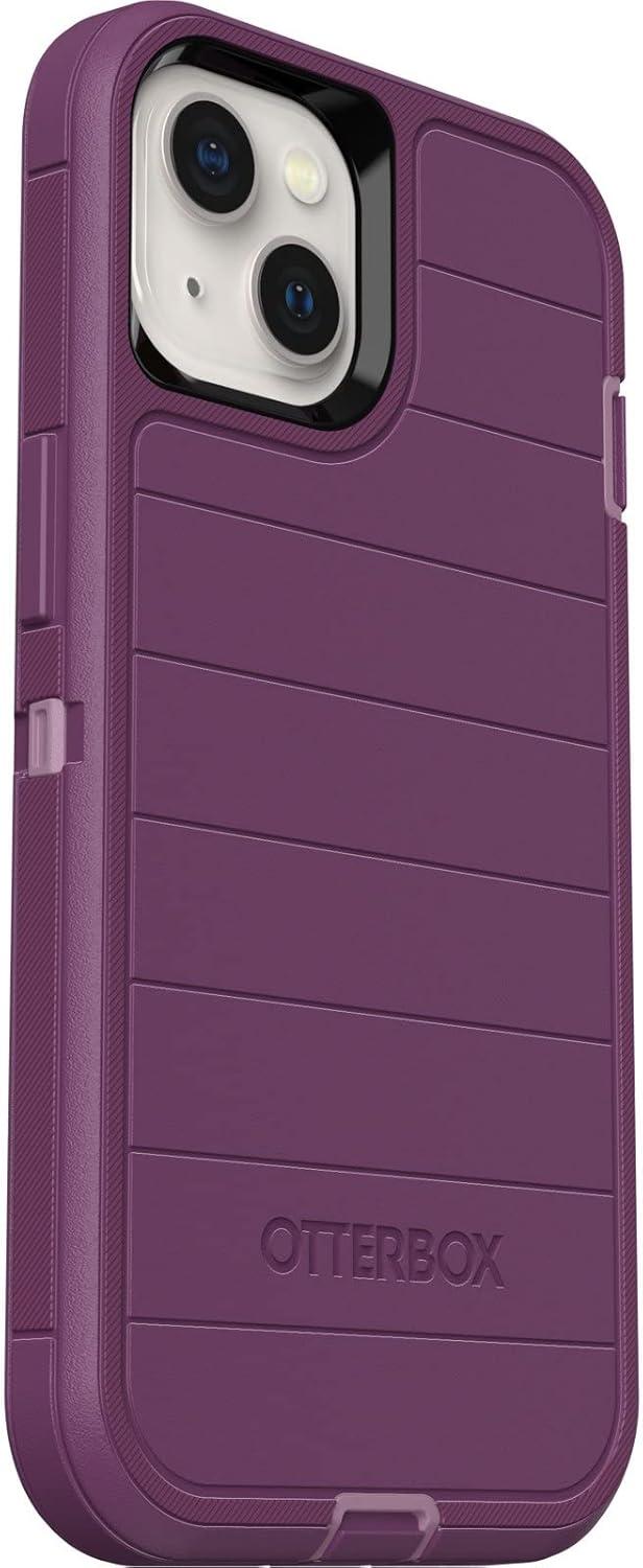 imageOtterBox Defender Series Screenless Edition Case for iPhone 13 Only Holster Clip Included Microbial Defense Protection NonRetail Packaging BlackHappy Purple