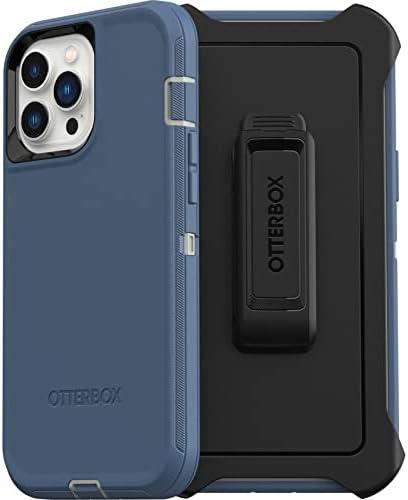 imageOtterBox iPhone 13 Pro Max amp iPhone 12 Pro Max Defender Series Case Black Rugged amp Durable with Port Protection Includes Holster Clip KickstandBlue