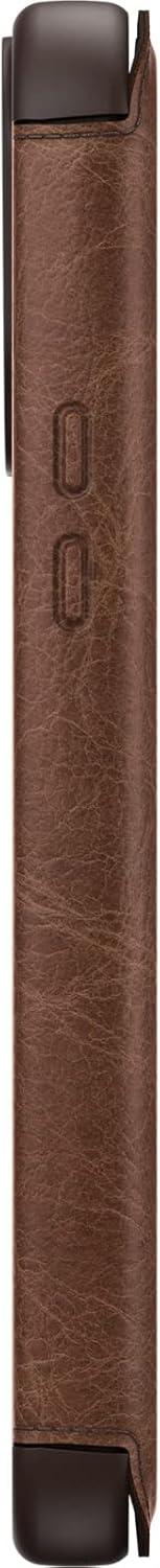 imageOtterBox iPhone 13 Pro Max amp iPhone 12 Pro Max Strada Series Case SHADOW card holder genuine leather pocketfriendly folio caseESPRESSO