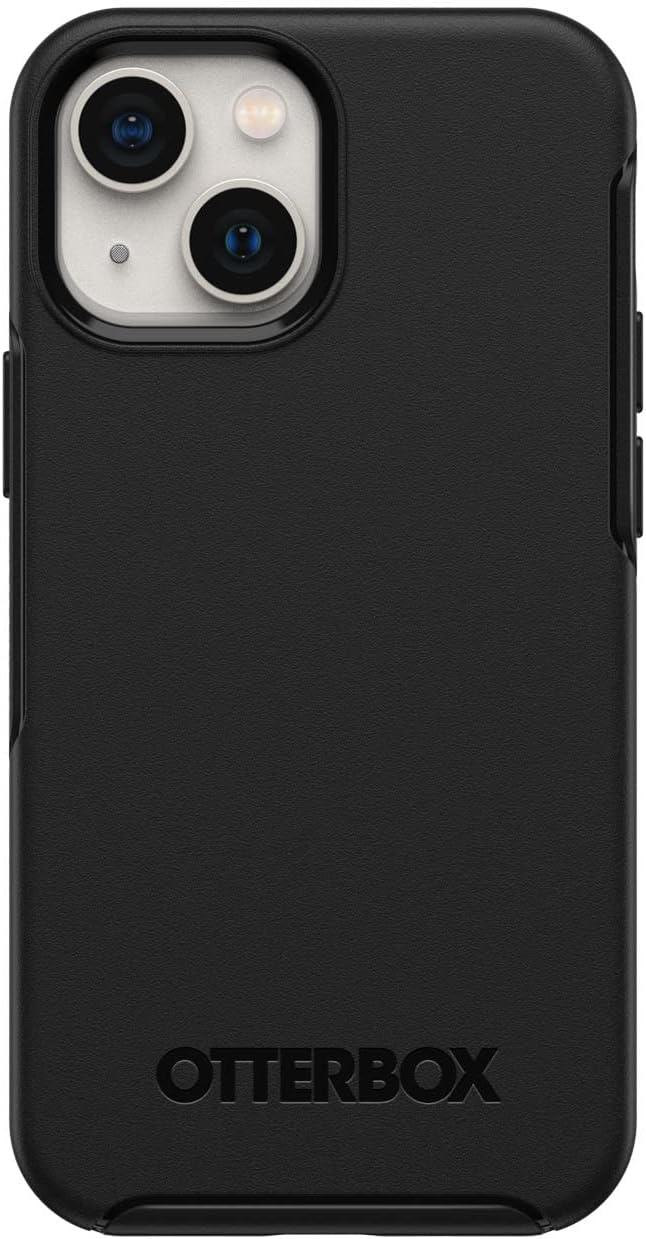 imageOtterBox iPhone 13 mini and iPhone 12 mini Symmetry Series Case Black UltraSleek Snaps to MagSafe Raised Edges Protect Camera amp Screen