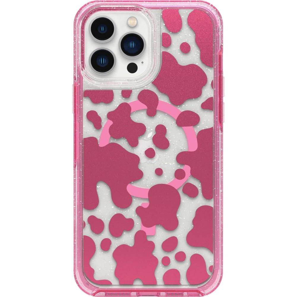 imageOtterBox iPhone 13 Pro Max and iPhone 12 Pro Max Symmetry Series Case  Disco Cowgirl Pink UltraSleek Snaps to MagSafe Raised Edges Protect Camera amp Screen