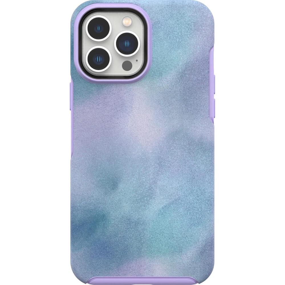 imageOtterBox iPhone 13 Pro Max and iPhone 12 Pro Max Symmetry Series Case PETRICHOR Mist Purple UltraSleek Snaps to MagSafe Raised Edges Protect Camera amp Screen
