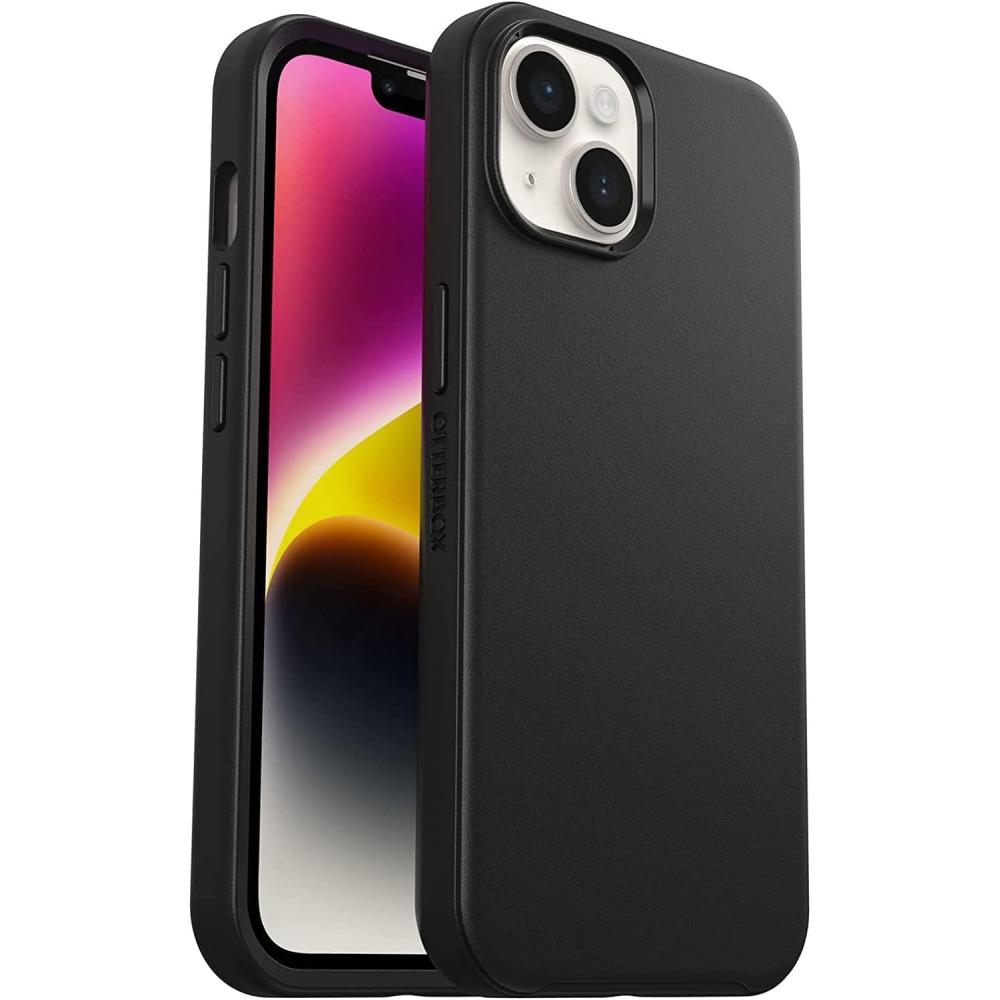imageOtterBox iPhone 14 amp iPhone 13 Symmetry Series Case  BLACK  UltraSleek Wireless Charging Compatible Raised Edges Protect Camera amp ScreenBlack