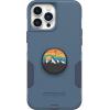 OtterBox Bundle Commuter Series for iPhone 12/13 PRO MAX – (Rock Skip Way) + PopSockets PopGrip – (Mountain HIGH)