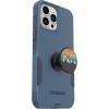 OtterBox Bundle Commuter Series for iPhone 12/13 PRO MAX – (Rock Skip Way) + PopSockets PopGrip – (Mountain HIGH)
