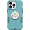 OtterBox Bundle Commuter Series for iPhone 13 PRO – (RIVETING Way) + PopSockets PopGrip – (BE Kind)(Teal/BE KIND)