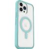 OtterBox Clear case with colorful grip edge for iPhone 13 Pro Max (Only) – DISCOVERY (Clear/Light Blue)(Discovery)