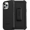 OtterBox iPhone 13 Pro Max & iPhone 12 Pro Max Defender Series Case – Black, Rugged & Durable, with Port Protection, Includes Holster Clip Kickstand(Black)