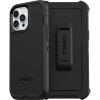 OtterBox iPhone 13 Pro Max & iPhone 12 Pro Max Defender Series Case – Black, Rugged & Durable, with Port Protection, Includes Holster Clip Kickstand(Black)