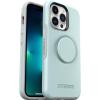 OtterBox iPhone 13 Pro Otter + Pop Symmetry Series Case – Black, Integrated PopSockets PopGrip, Slim, Pocket-Friendly, Raised Edges Protect Camera & Screen(Blue)