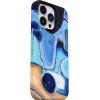 OtterBox iPhone 13 Pro Soft Touch Flexible Fashion case – Mercury (Blue/Black), Ultra Slim, Colorful Graphic, Snaps to Magsafe, Raised Edges,(Blue/Black)