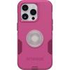 OtterBox Bundle Commuter Series Case for iPhone 14 PRO – (INTO The Fuchsia) + PopSockets PopGrip – (Clear/Glitter/Silver)