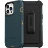 OtterBox iPhone 13 Pro Max & iPhone 12 Pro Max Defender Series Case – Hunter Green, Rugged & Durable, with Port Protection, Includes Holster Clip Kickstand