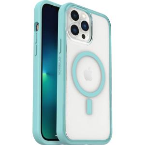 OtterBox Clear case with colorful grip edge for iPhone 13 Pro Max (Only) – DISCOVERY (Clear/Light Blue)(Discovery)