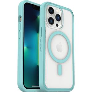 OtterBox Clear case with colorful grip edge for iPhone 13 Pro (ONLY) – CHALLENGER (Clear/Blue)(Discovery)