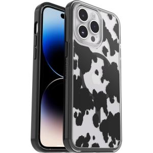 OtterBox Symmetry Series Series+ Clear Case with MagSafe for iPhone 14 Pro Max (ONLY) – Cow Print