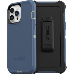 OtterBox iPhone 13 Pro Max & iPhone 12 Pro Max Defender Series Case – Black, Rugged & Durable, with Port Protection, Includes Holster Clip Kickstand(Blue)