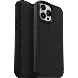 OtterBox iPhone 13 Pro Max & iPhone 12 Pro Max Strada Series Case – SHADOW, card holder, genuine leather, pocket-friendly, folio case(SHADOW)
