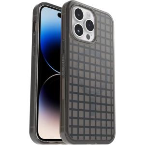 OtterBox iPhone 14 Pro Max (ONLY) Symmetry Series+ Case – WINDOW PANE (Black) , ultra-sleek, snaps to MagSafe, raised edges protect camera & screen