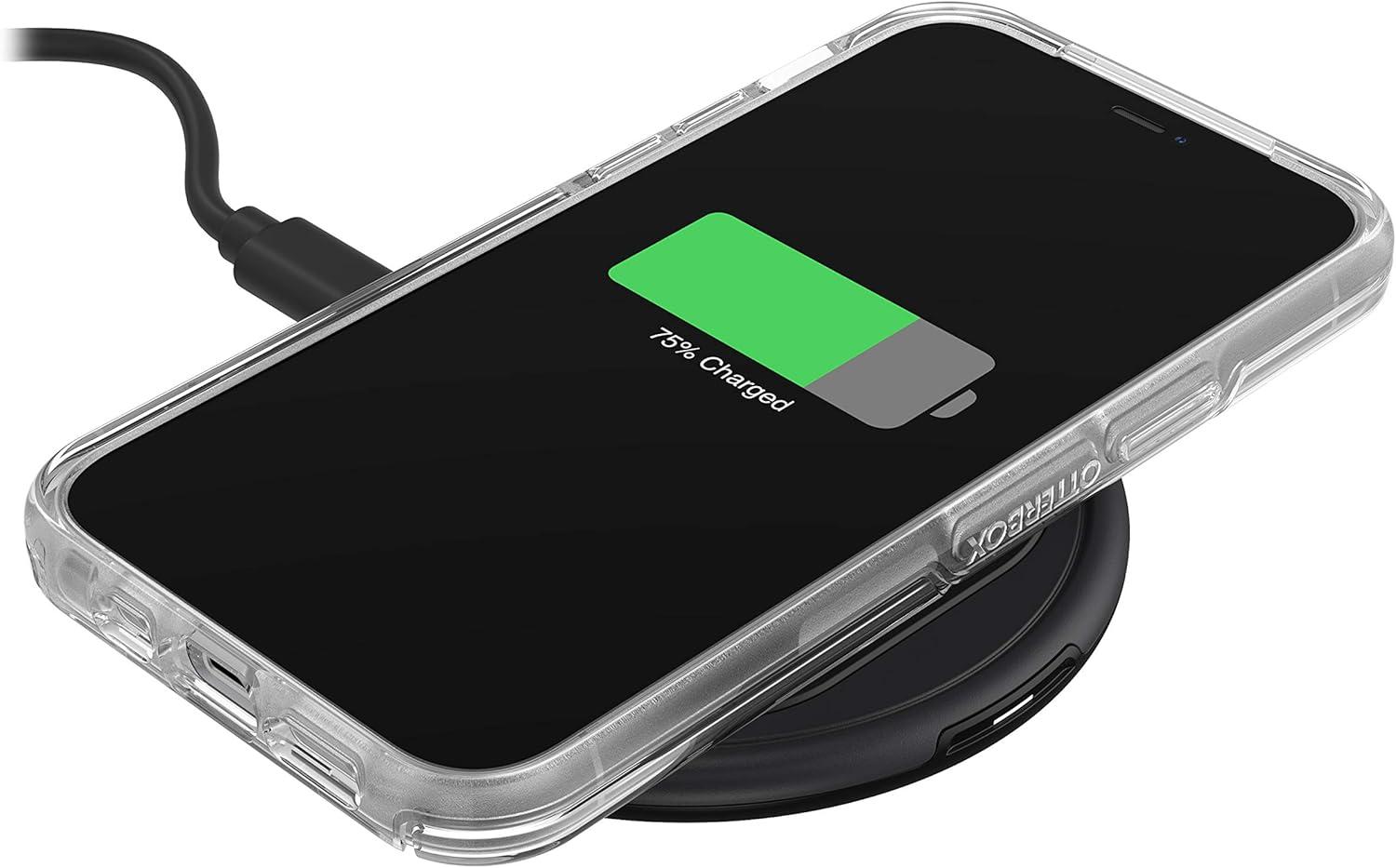 imageOtterBox iPhone 12 and 12 Pro Symmetry Series Case Single Unit Ships in Polybag Ideal for Business Customers CLEAR ultrasleek wireless charging compatible raised edges protect camera amp screenClear