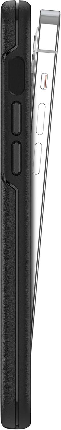 imageOtterBox iPhone 12 and 12 Pro Symmetry Series Case Single Unit Ships in Polybag Ideal for Business Customers CLEAR ultrasleek wireless charging compatible raised edges protect camera amp screenBlack