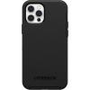OtterBox iPhone 12 and 12 Pro Symmetry Series Case – Single Unit Ships in Polybag, Ideal for Business Customers – CLEAR, ultra-sleek, wireless charging compatible, raised edges protect camera & screen(Black)