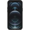 OtterBox iPhone 12 and 12 Pro Symmetry Series Case – Single Unit Ships in Polybag, Ideal for Business Customers – CLEAR, ultra-sleek, wireless charging compatible, raised edges protect camera & screen(Black)