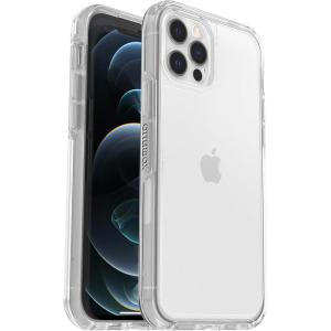 OtterBox iPhone 12 and 12 Pro Symmetry Series Case – Single Unit Ships in Polybag, Ideal for Business Customers – CLEAR, ultra-sleek, wireless charging compatible, raised edges protect camera & screen(Clear)