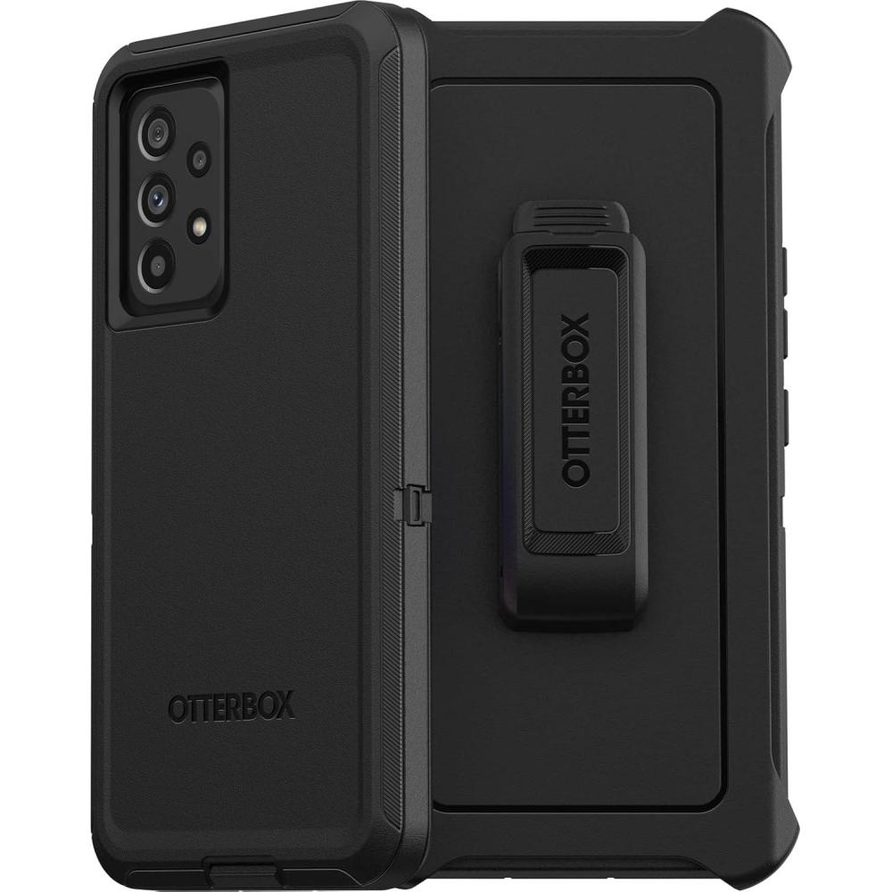 imageOtterBox Samsung Galaxy A53 5G Defender Series Case BLACK NonRetailShips in Polybag Rugged amp Durable with Port Protection Includes Holster Clip KickstandBlack