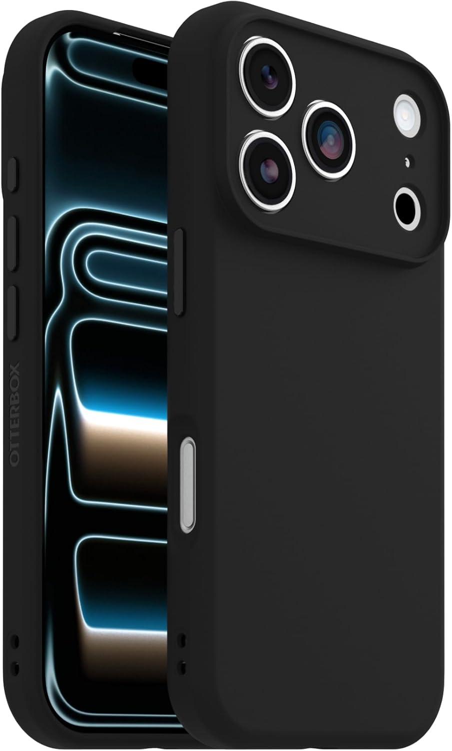 imageOtterBox iPhone 17 Pro Figura Series Case Polus Blue Aesthetic Silicone Phone Cases Protective Minimalist Design MagSafe iPhone Case with Camera ProtectionBlack