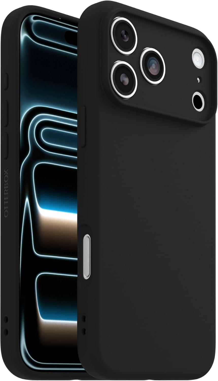 imageOtterBox iPhone 17 Pro Figura Series Case Polus Blue Aesthetic Silicone Phone Cases Protective Minimalist Design MagSafe iPhone Case with Camera ProtectionBlack