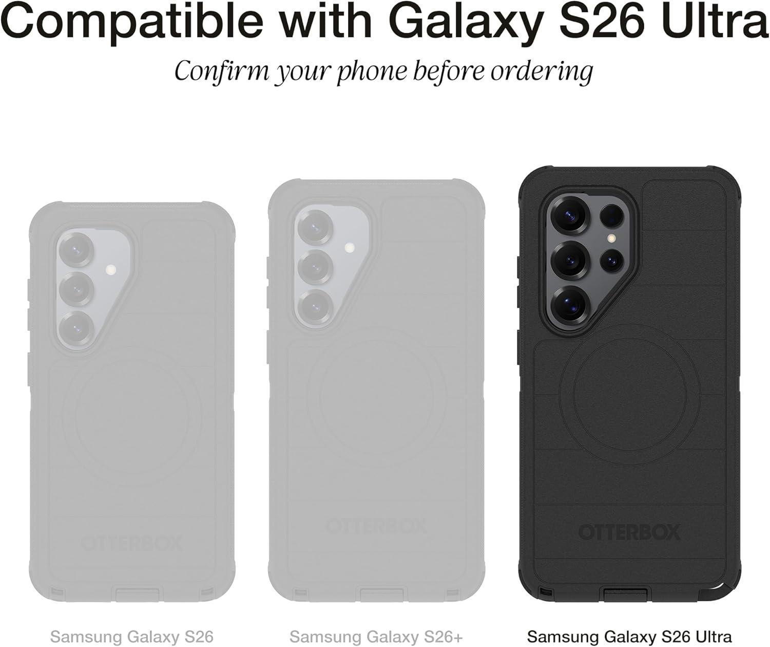 imageOtterBox Samsung Galaxy S26 Commuter Series Case Black Slim amp Tough PocketFriendly with Port Protection Protective Phone Case for Samsung GalaxyGrey Comfort